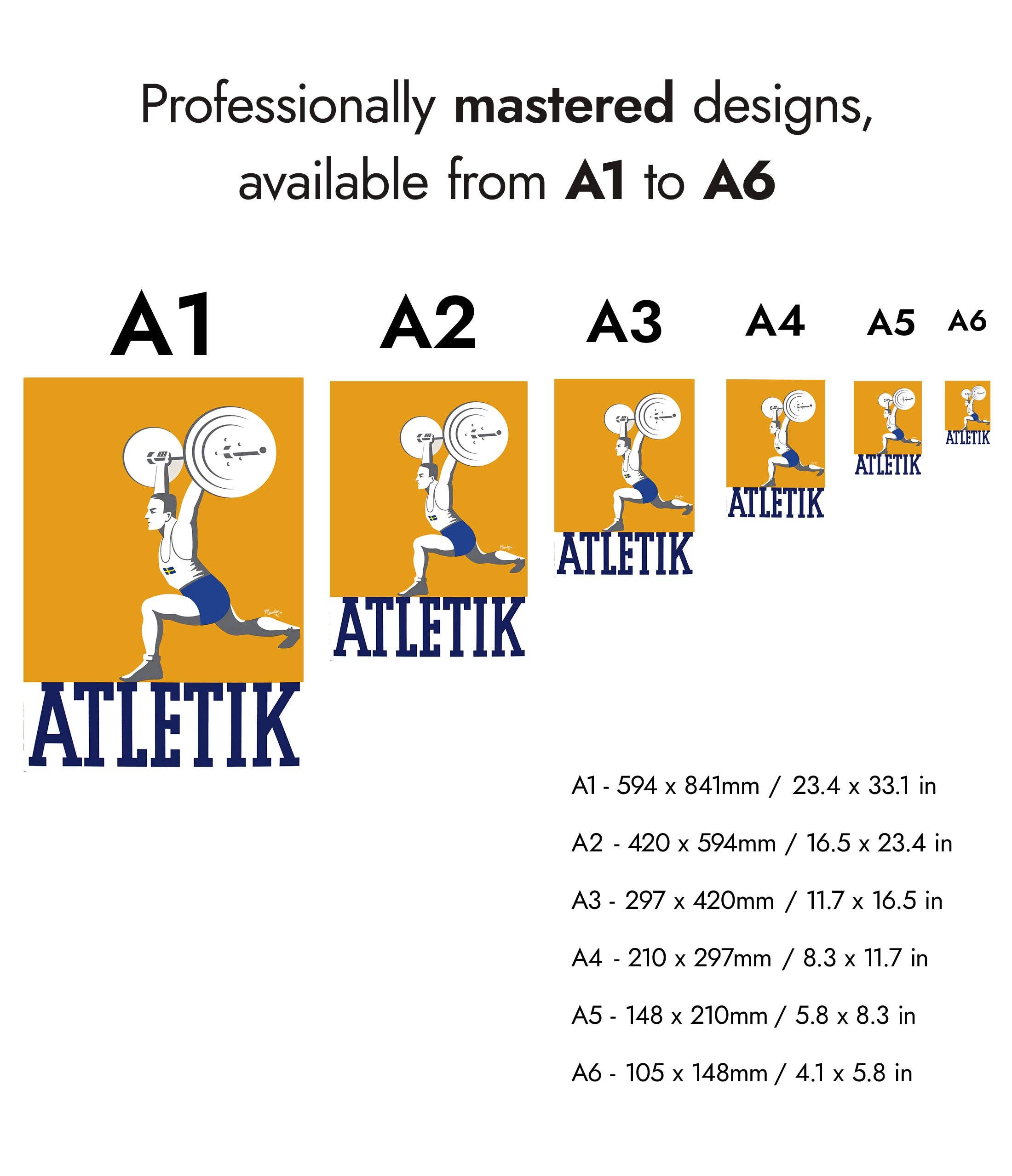 Animato – wholesale Poster – Athletic Weightlifting - Sweden4