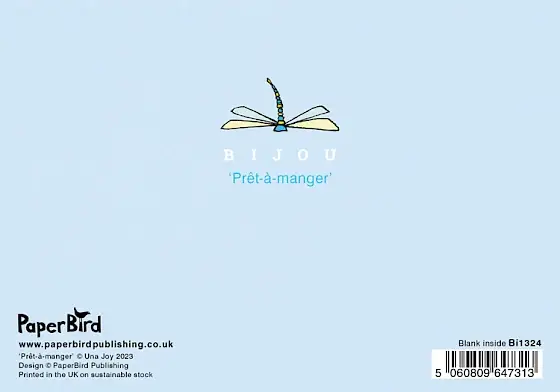 Paper Bird Publishing - Wholesale Gewone wenskaart - Pret-À-Manger door Una Joy1