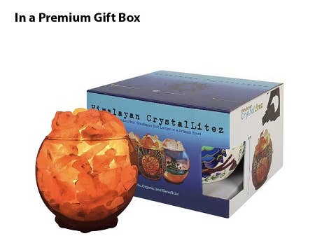 Himalayan CrystalLitez & EssentialLitez - Wholesale Salt Lamp - Sphere Aromatherapy Salt Lamp  With UL Listed  Dimmer Cord5