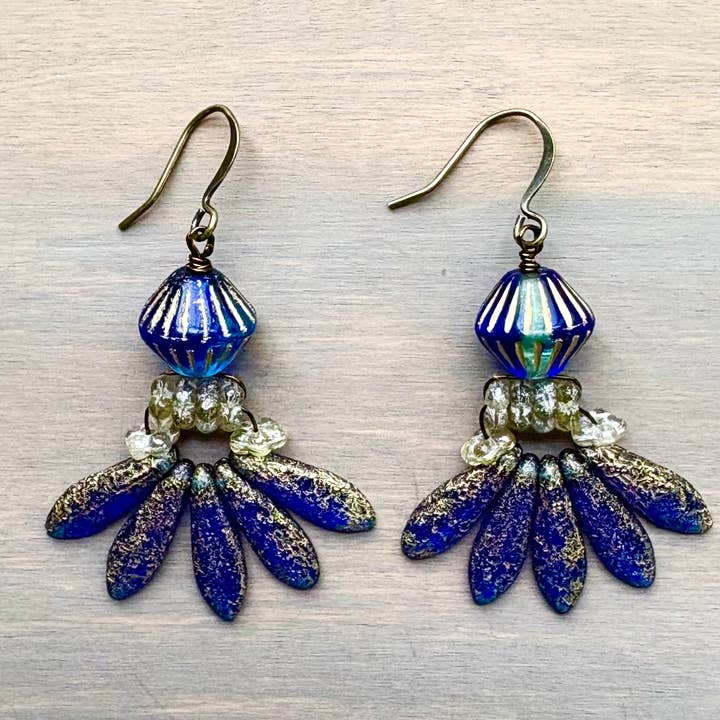 Twist Style - Venta al por mayor Pendientes colgantes - Pendientes colgantes Daga de Denim