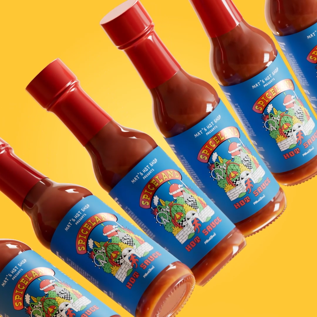 Mat’s Hot Shop - Wholesale Hot Sauce - Spiceland Taco Sauce - Mild - Case of 84