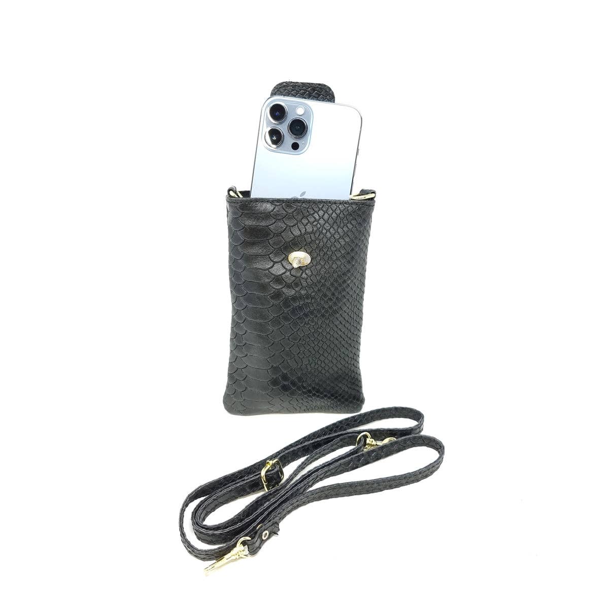 German Fuentes Handbags - Wholesale Crossbody Bag - Women's - GF117O GENUINE ITALIAN LEATHER CROC EMBOSSED CROSSBODY BAG6