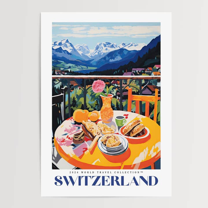 Poster di viaggio della Svizzera per la vendita all'ingrosso da parte di Enchanted Sights