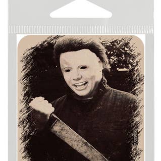 Adesivo in vinile di Michael Myers ma con il volto dell'attore Mike Myers per la vendita all'ingrosso da parte di SJT Enterprises, Inc.