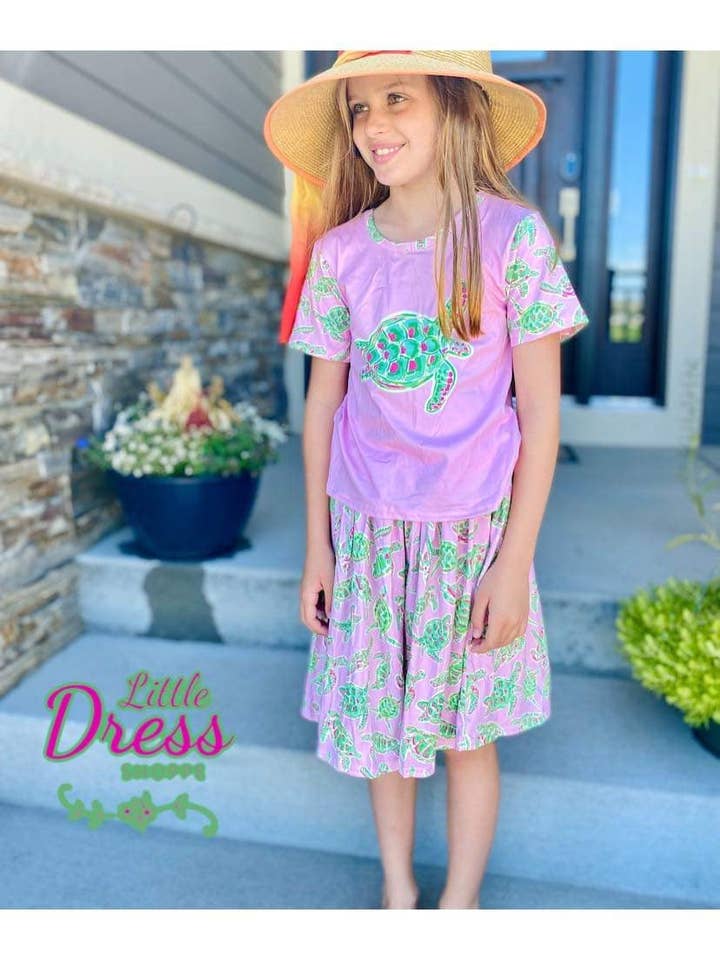 Ensemble jupe-short tortue pour la vente par Little dress shoppe