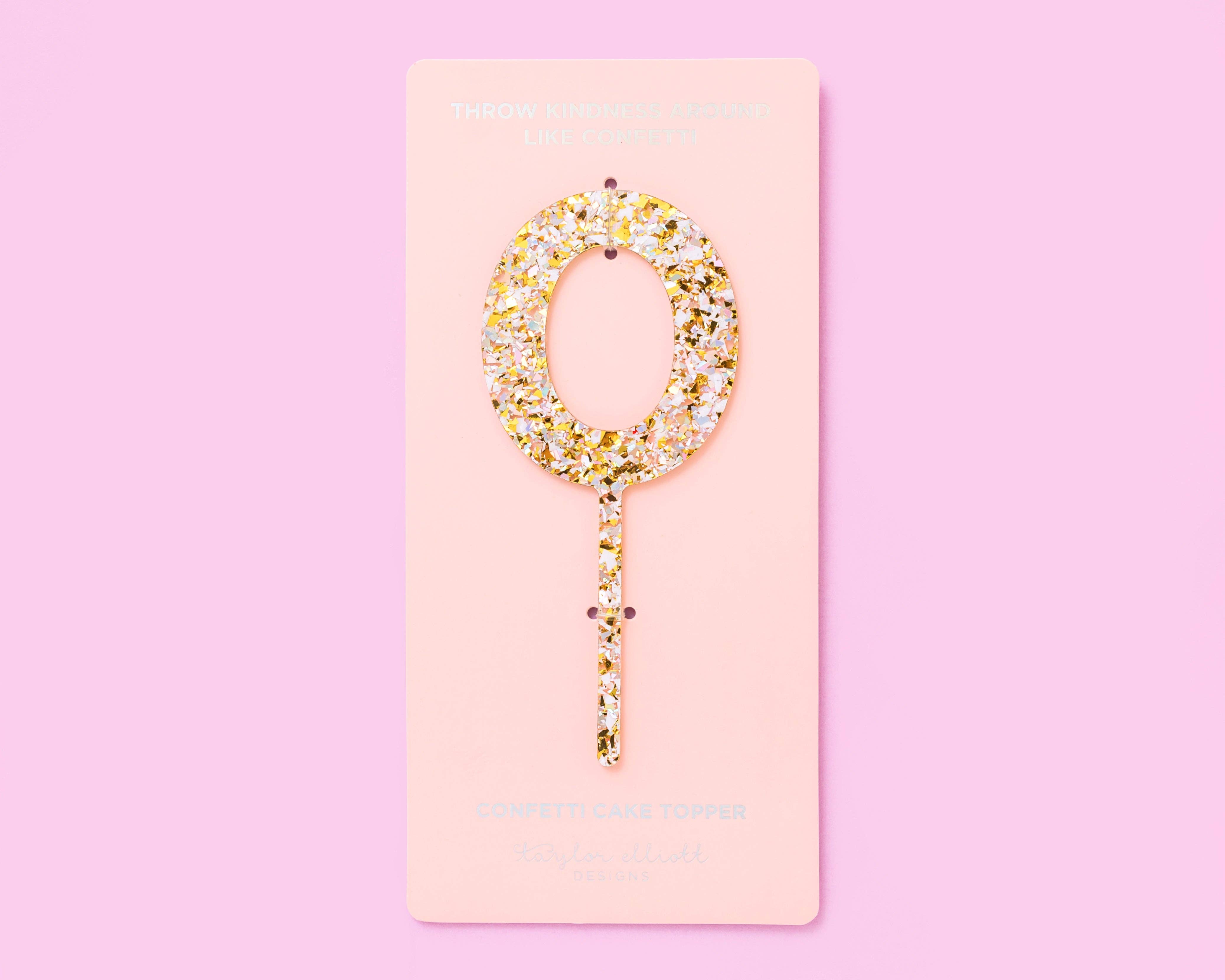 Taylor Elliott Designs - Vendita all'ingrosso Topper per torte/cupcake - Decorazioni per Torte con Confetti di Perle Num 0-9 - Ciascuno - Min. 411