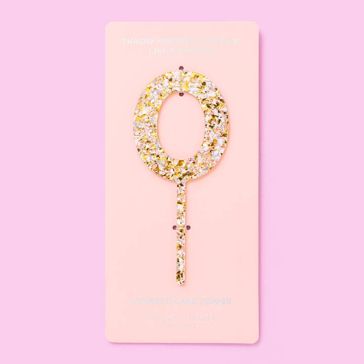 Taylor Elliott Designs - Vendita all'ingrosso Topper per torte/cupcake - Decorazioni per Torte con Confetti di Perle Num 0-9 - Ciascuno - Min. 411