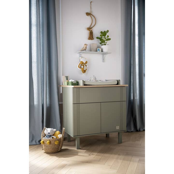 Sauthon - Wholesale Cabinet - ELEONORE KHAKI 1 DRAWER 2 DOOR DRESSER3