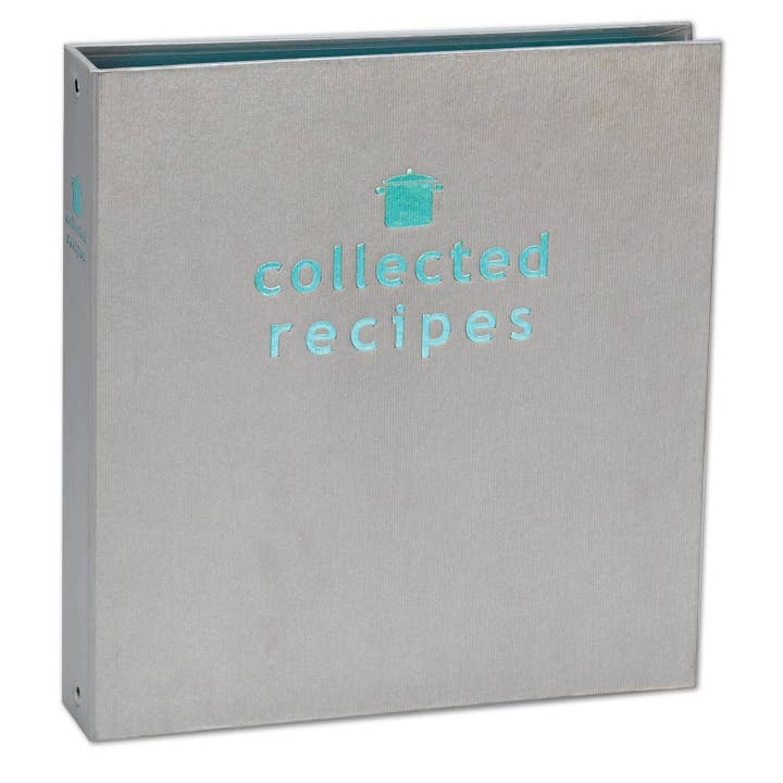 Create Your Own Coll. Recipes Cookbook - Turquoise/Gray for wholesale by Out of the Woods of Oregon