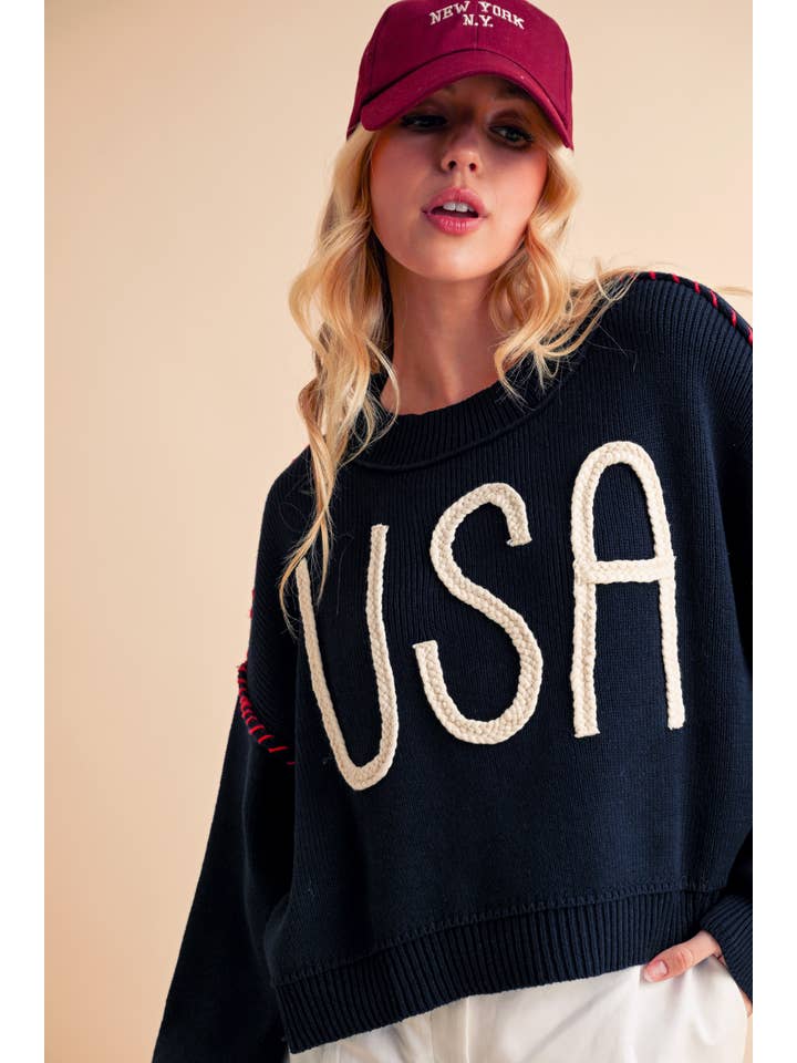 AEMI + CO - Wholesale Knit Sweater - Women's - 3249EK USA Sweater 2