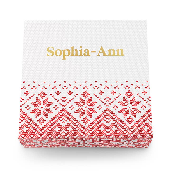 Weddingstar Inc. – wholesale Presentbox – Personlig stickad tröja snöflingor julklapp Box