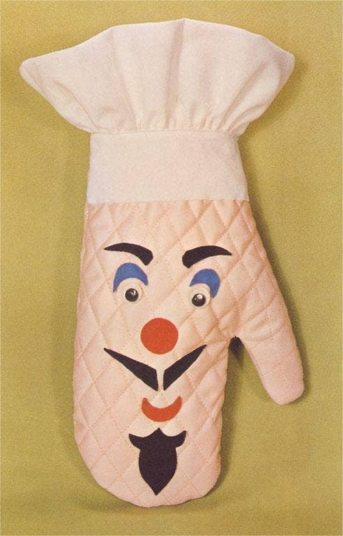 Found Image Press – wholesale Art print – Art Print NP-968 Chef's Face Overn Mitt0