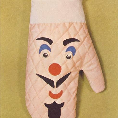 Found Image Press – wholesale Art print – Art Print NP-968 Chef's Face Overn Mitt0