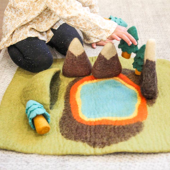 Yellowstone Play Mat Set | Felted Play Mat and other Purchase Wholesale majestic wool. Free Returns & Net 60 Terms on Faire trending on Faire.