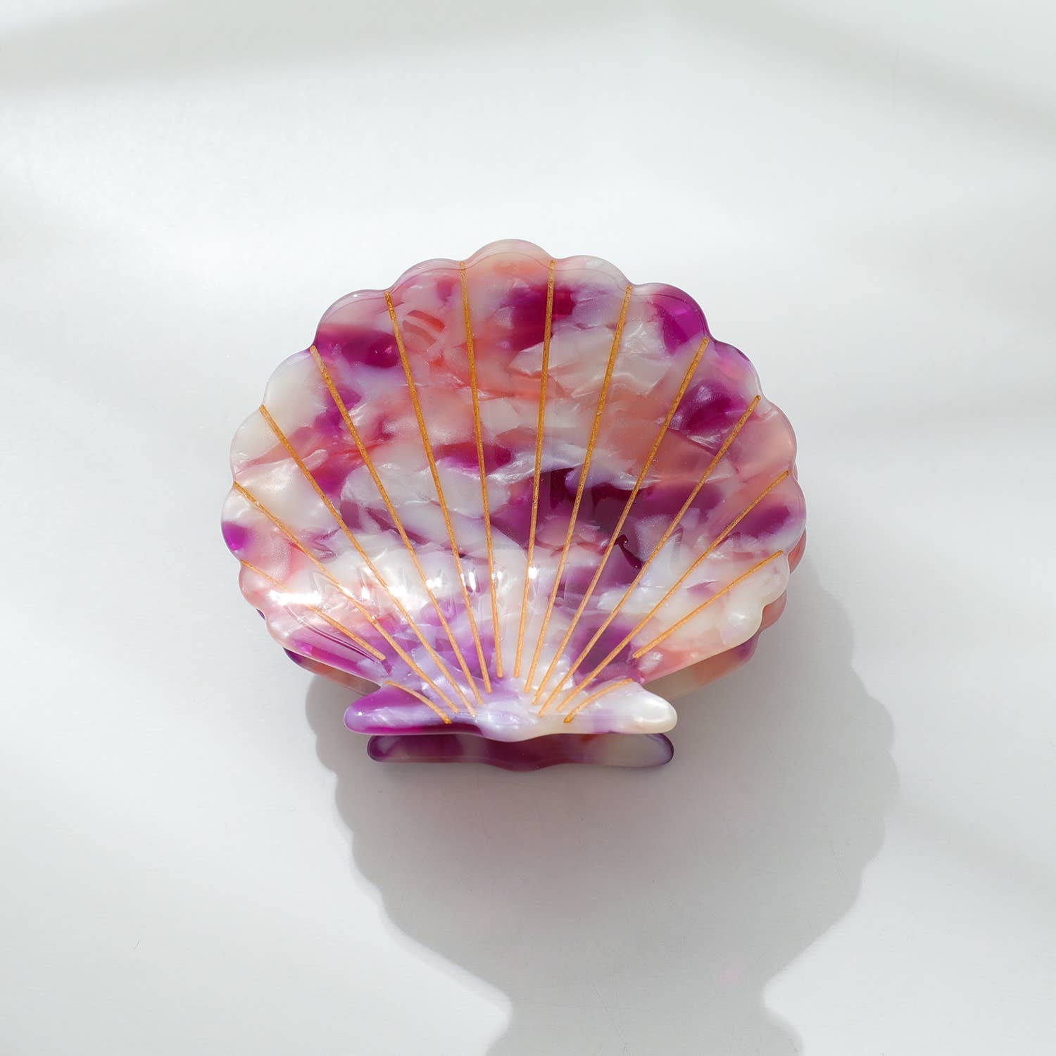 Adorro - Wholesale Hair Clip - Women's - Oceane Seashell Claw Clip - Medium2