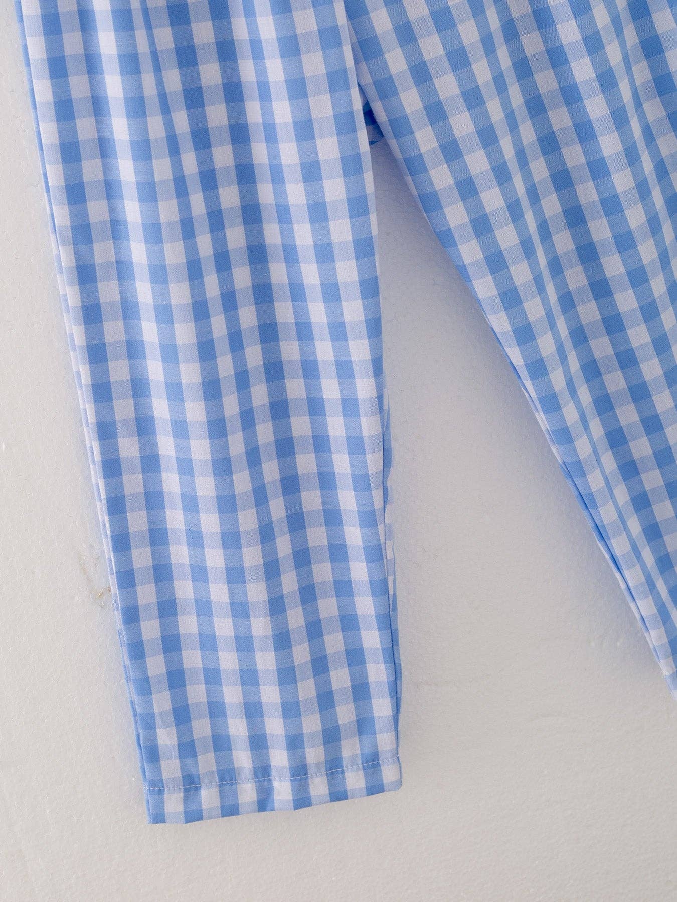 Rylee Faith Designs - Wholesale Top & Pant Set - Kids - Chicken Blue Smocking Embroidered Boys Outfits4