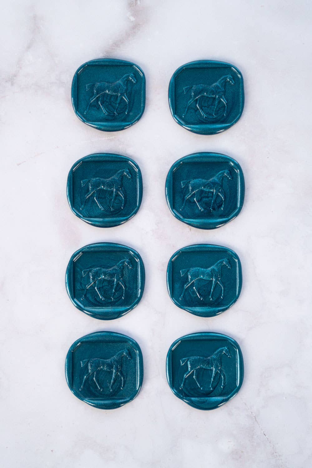 Danielle Demers Studio - Wholesale Sealing Wax - Walking Horse Wax Seals, Boxed Set of 8, Avail. in 9 colors6