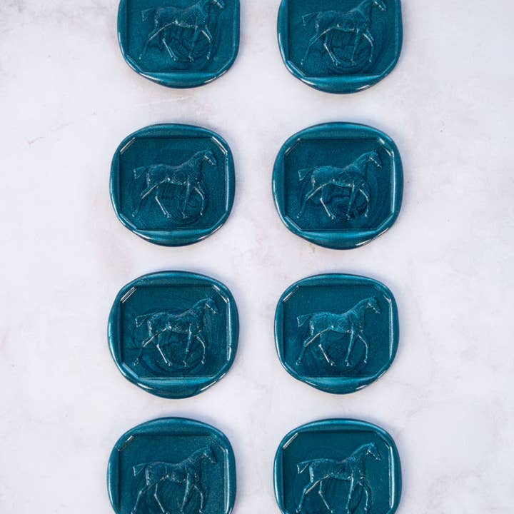 Danielle Demers Studio - Wholesale Sealing Wax - Walking Horse Wax Seals, Boxed Set of 8, Avail. in 9 colors6