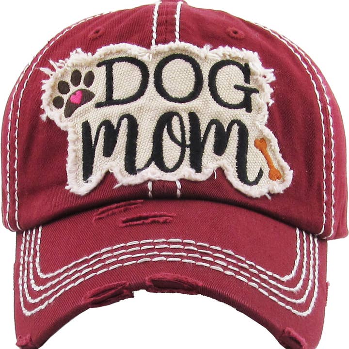 KBETHOS - Wholesale Baseball Cap - Women's - DOG MOM WASHED VINTAGE BALLCAP