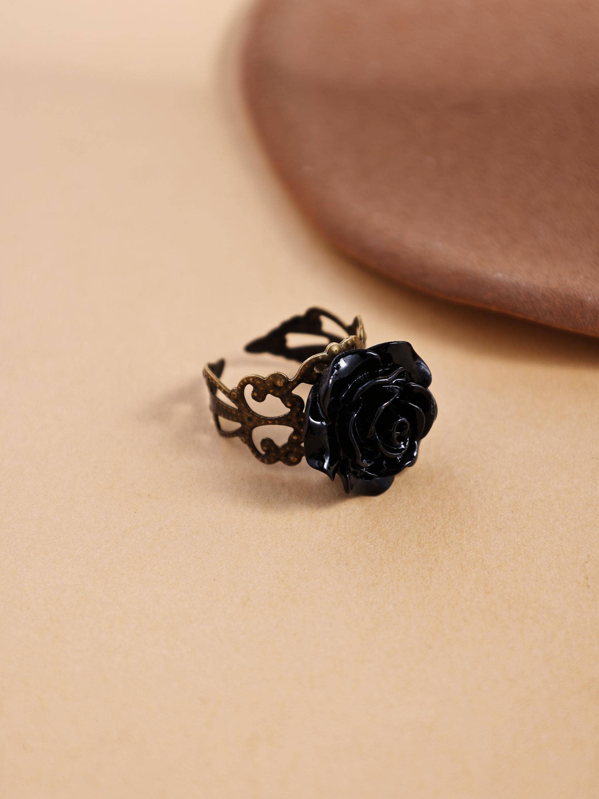 Revelari - Wholesale Cocktail/Statement Ring - Vintage Rose Adjustable Ring2