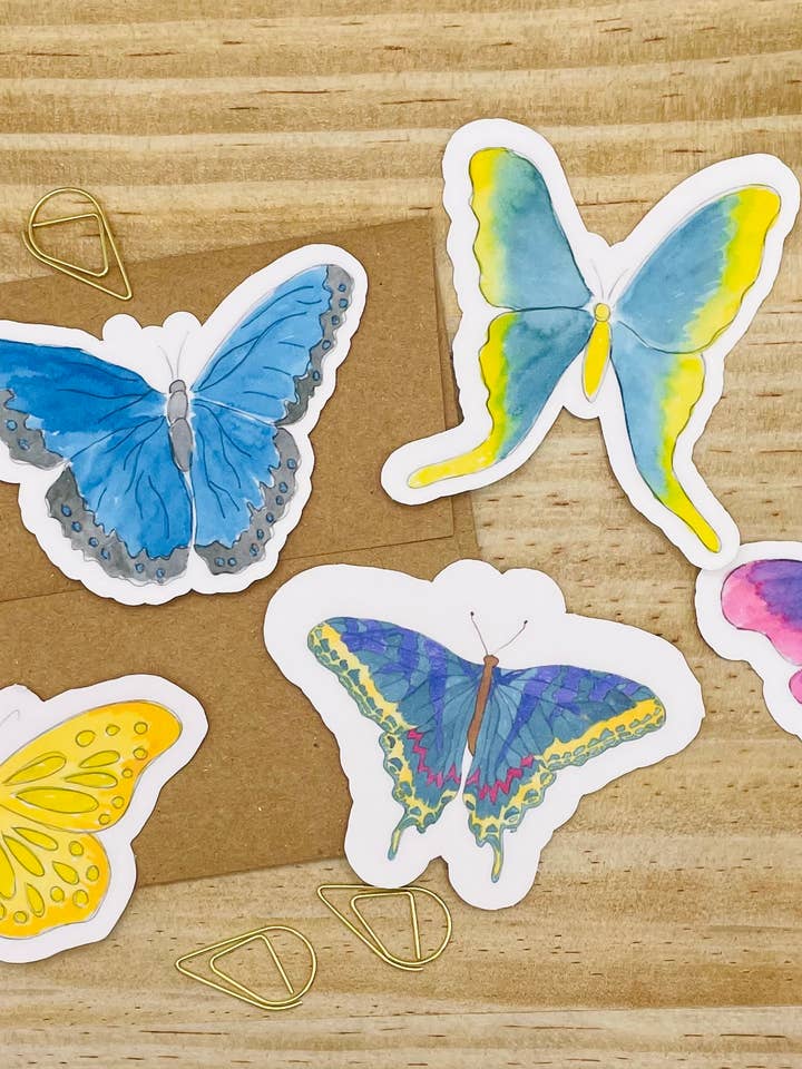 Paquete de pegatinas con forma de mariposa para venta al por mayor de Krafty Inc