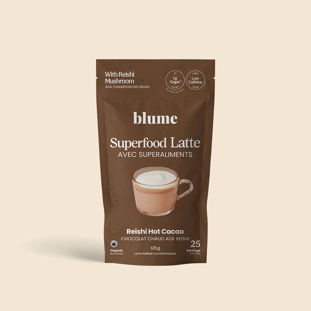 Blume - Vente Préparations/kits pour chocolat chaud - Latte en poudre Superfood, Reishi Hot Cacao1