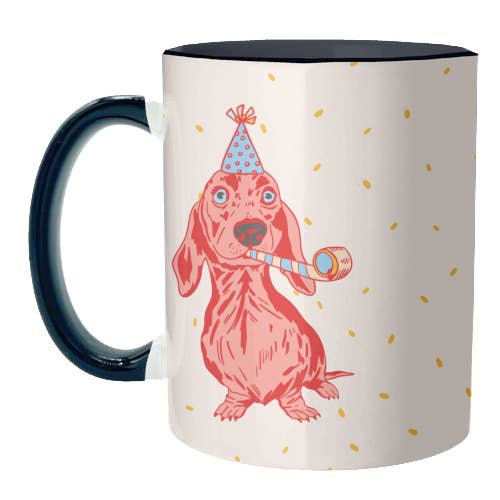 ART WOW – wholesale Kaffekoppar – Muggar 'Dachshund Party Dog - Go Shawty! '7