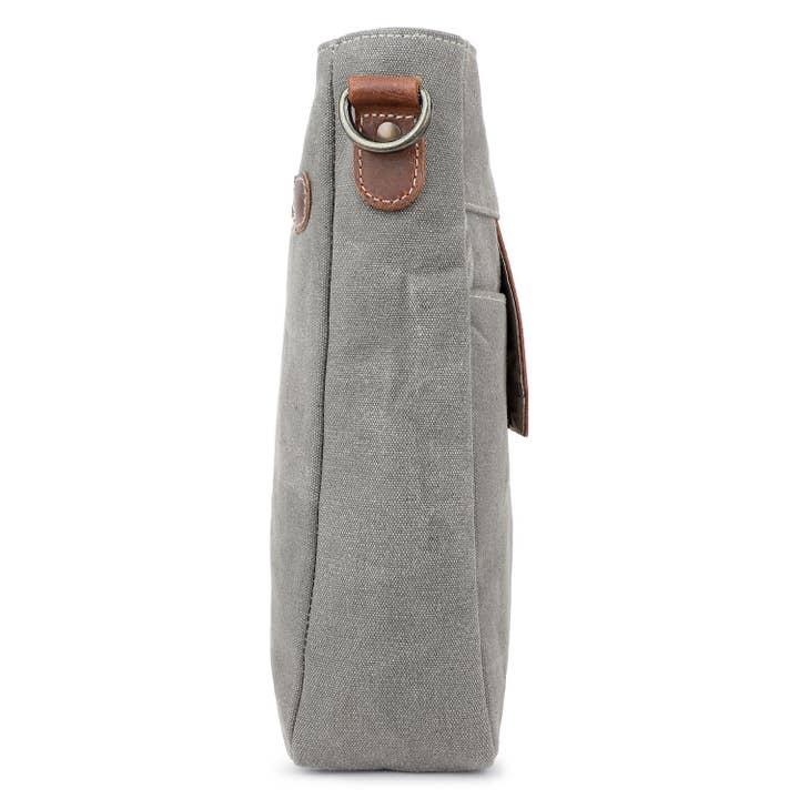 Sixtease Bags USA - Wholesale Crossbody Bag - Women's - Canvas Leather Women's Crossbody Bag - Alabaster/Silver1
