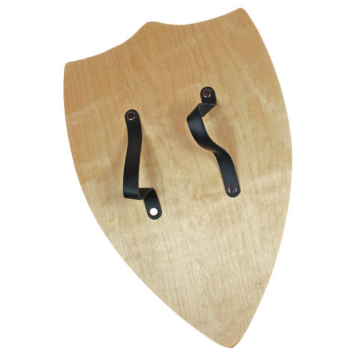 Challenge and Fun, Inc. - Wholesale Wood Toy - Kids - Wooden Play Knight's Buckler Shield - Black Knight