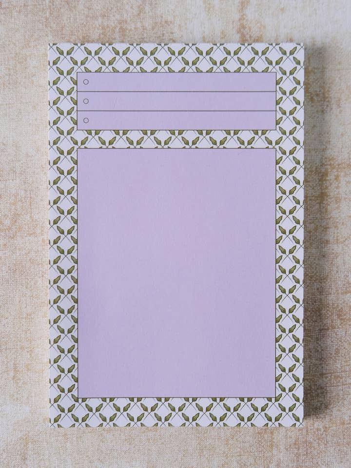 Iris Task Pad | Checklist | To-Do List | Pocket Notepad for wholesale by Flower Heads
