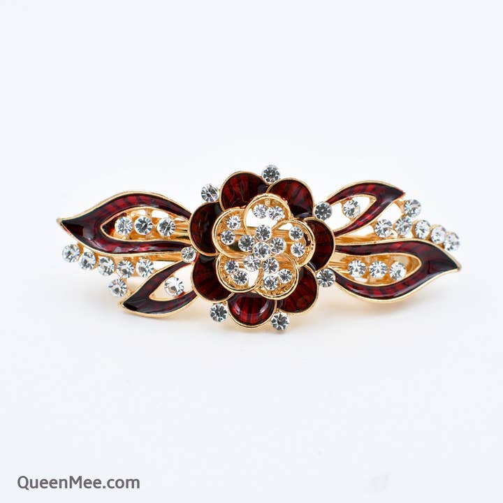 QueenMee Accessories - Wholesale Hair Clip - Women's - Flower Hair Clip in Enamel12