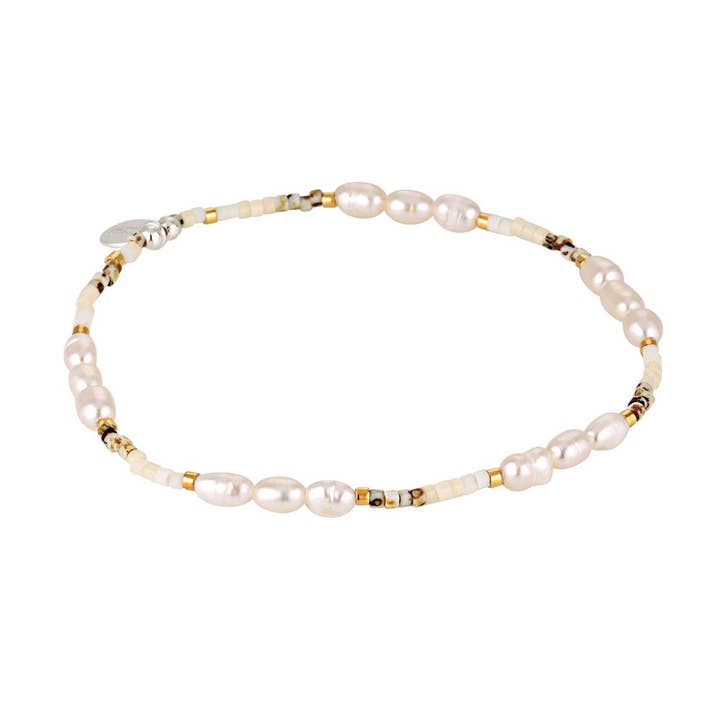 Moonstruck Pearl Stacking Bracelet for wholesale by BOWERBIRD JEWELS