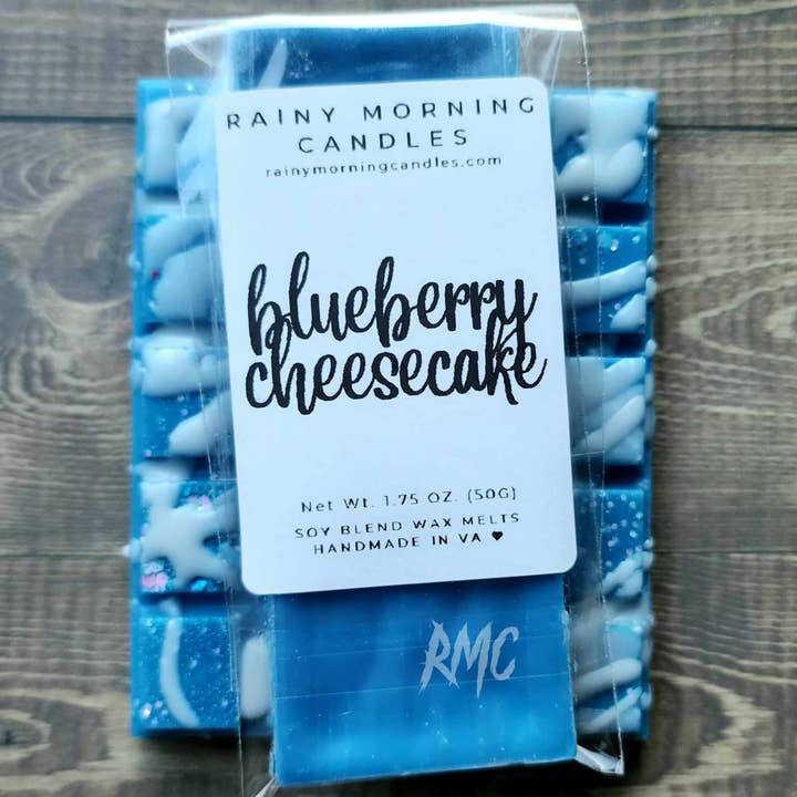 Rainy Morning Candles - Wholesale Wax Melt - Blueberry Cheesecake Snap Bar Wax Melts2