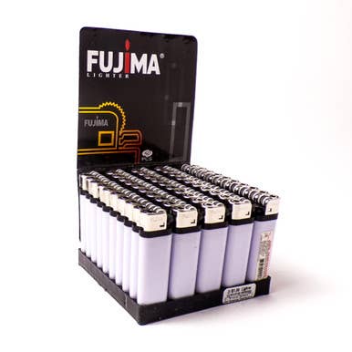 Fujima Feuerzeuge, 2 für 1, 50 ct, Weiß für den Großhandel von Mid America