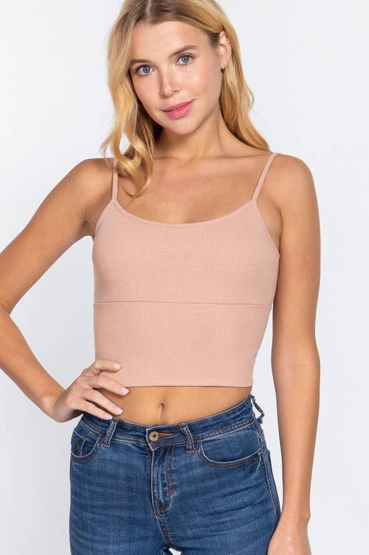 Vanilla Monkey - Vente Caraco – femme - Camisole courte en tricot côtelé12