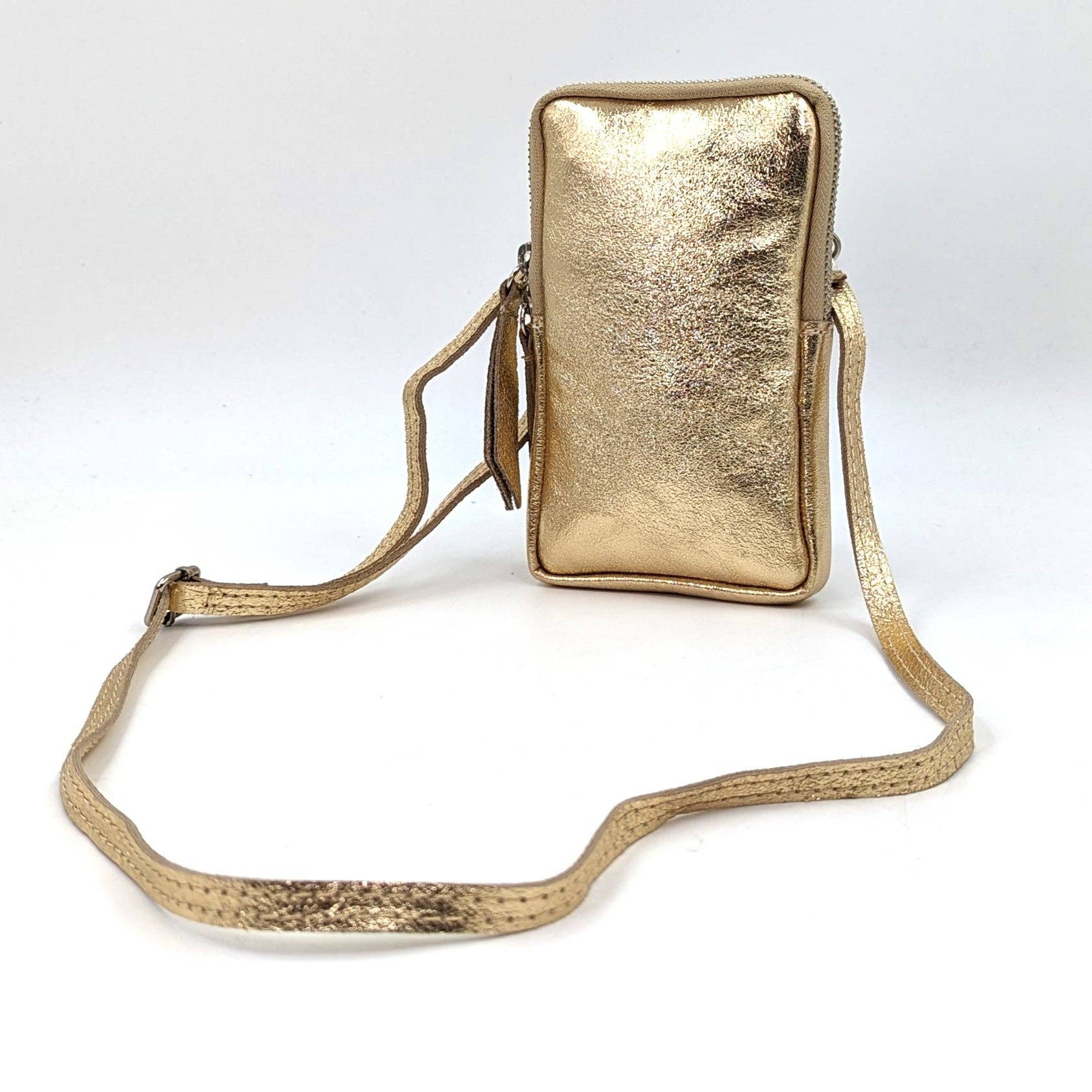 Tempest Designs – wholesale Crossbody bag – Women's – Essential metallic leather cross body phone bag/purse4