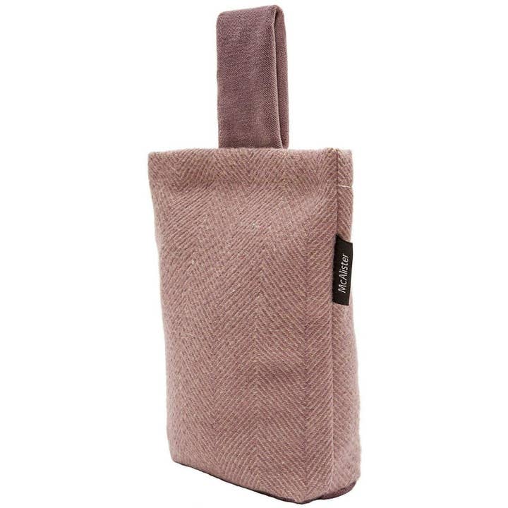 Herringbone Lilac Purple Door Stop for wholesale by Mcalister textiles