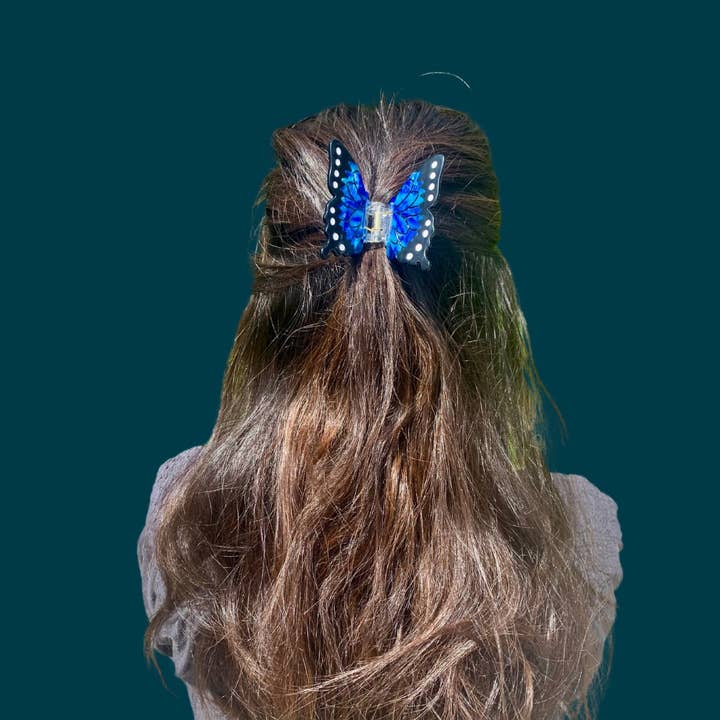 Not Picasso - Wholesale Hair Clip - Women's - Blue Morpho Hair Claw4