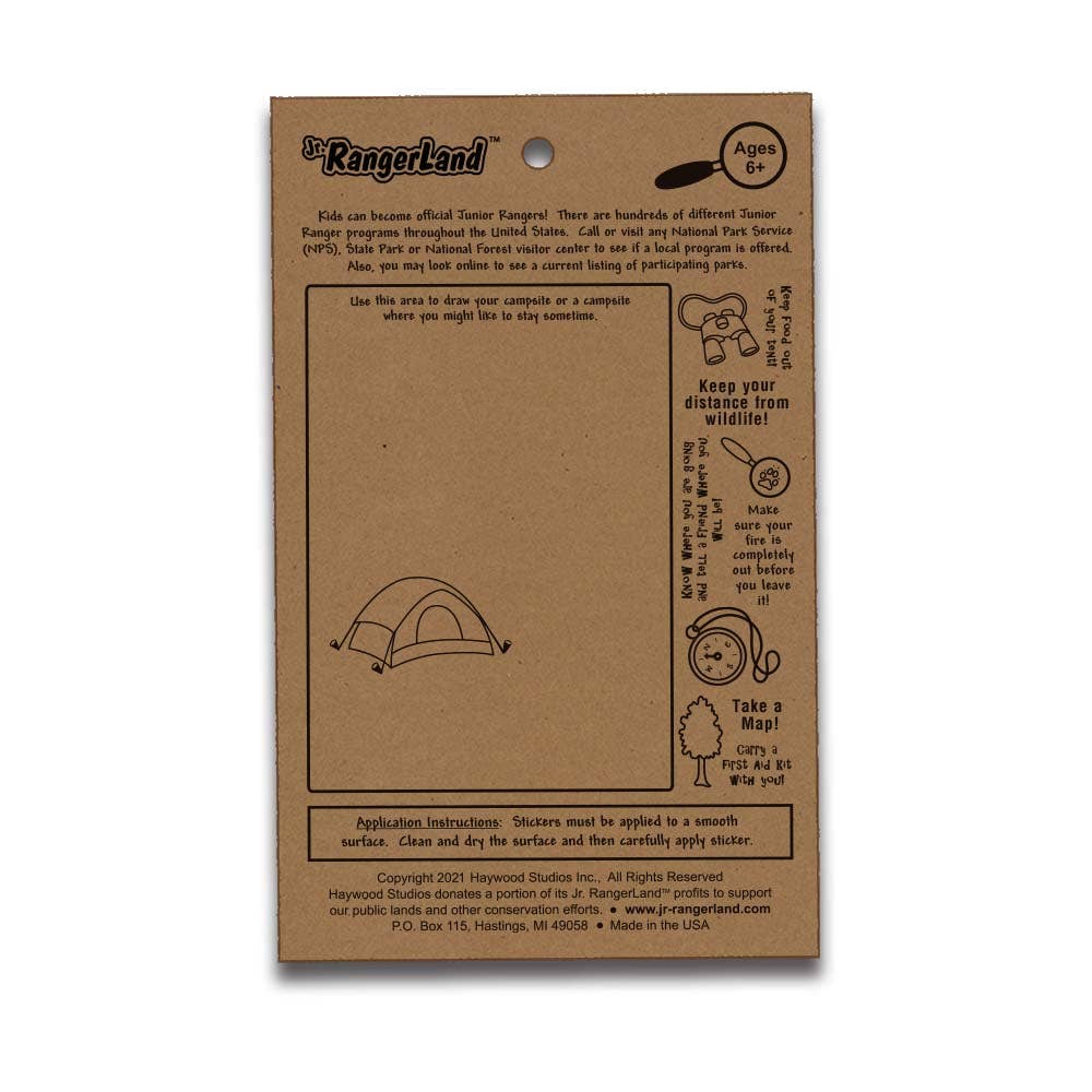 Jr. RangerLand - Vente Autocollant - Enfant et bébé - Jr. Autocollants Camping Ranger2