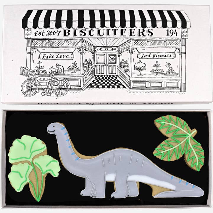 Natural History Museum Letterbox Biscuits for wholesale by Biscuiteers