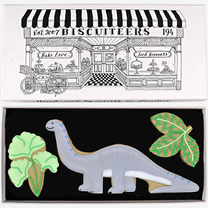 Natural History Museum Letterbox Biscuits for wholesale by Biscuiteers