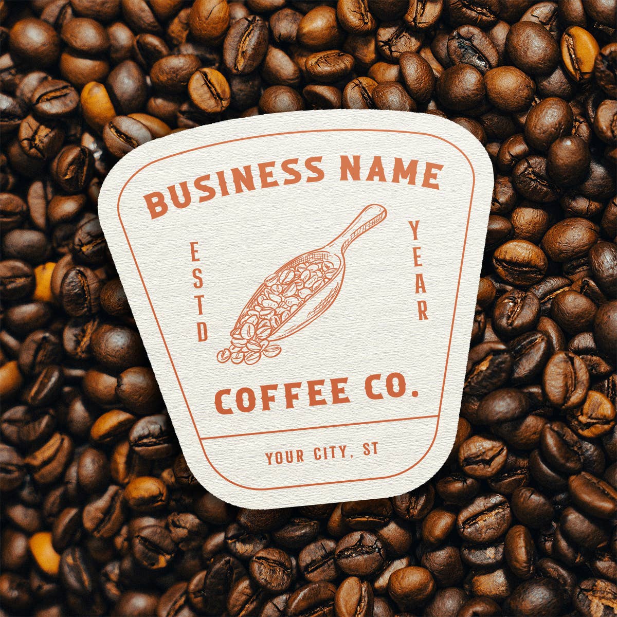 Skylark Printing - Wholesale Sticker - Retro Coffee Shop Sticker | Custom with Your City and State2