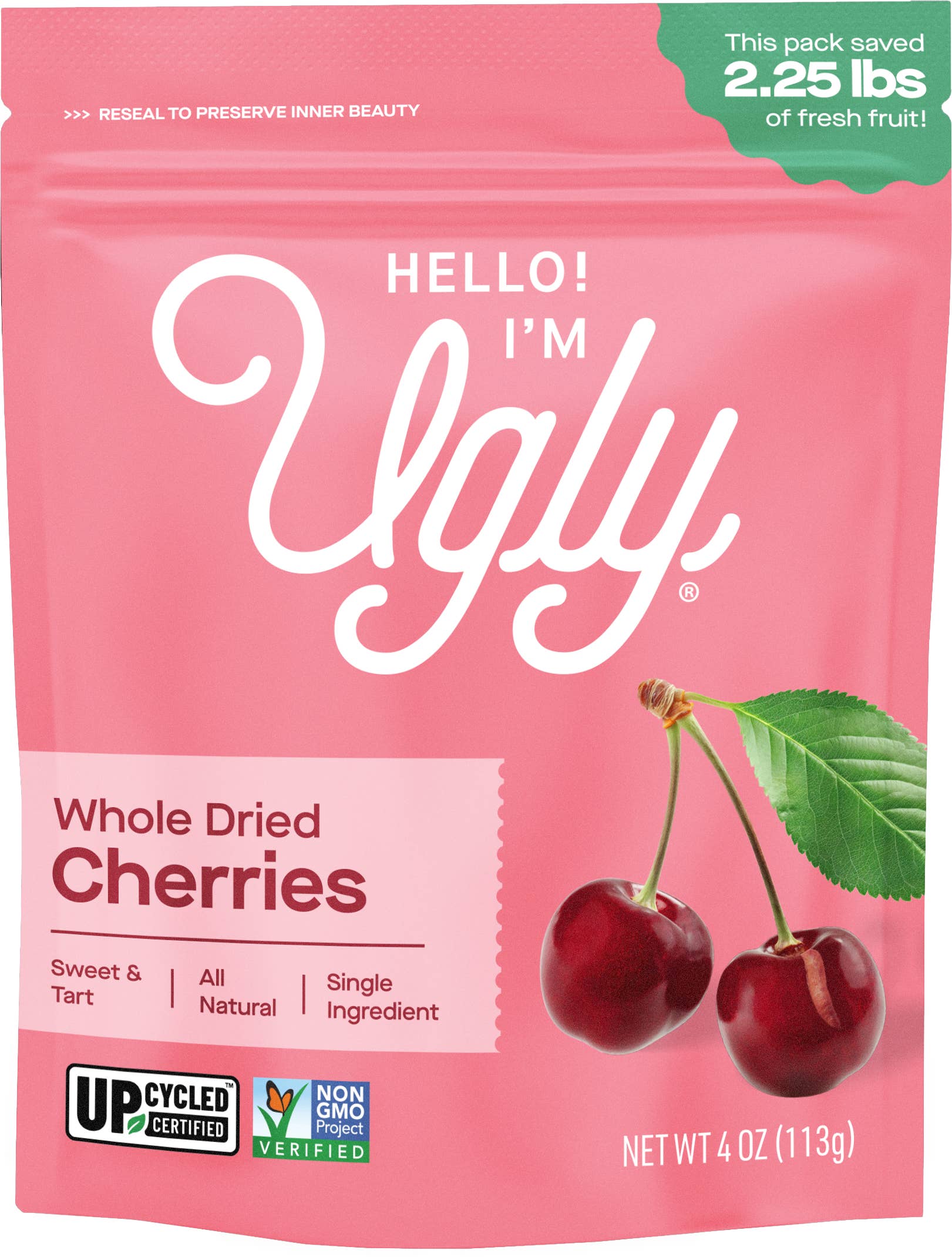 The Ugly Company - Wholesale Dried/Dehydrated Fruit - 4oz Dried Upcycled Cherries