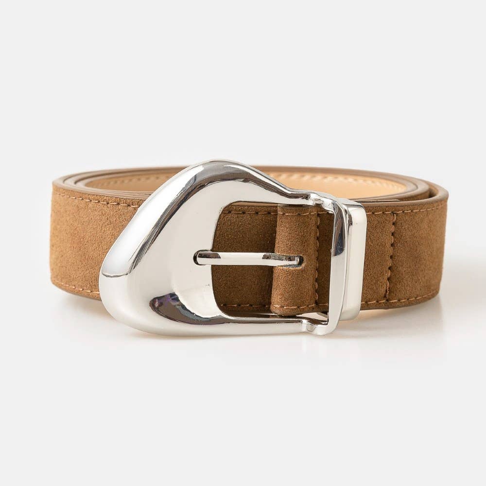 Collections by Fame Accessories - Wholesale Belt - Women's - Ornate Buckle Soft Leather Belt0