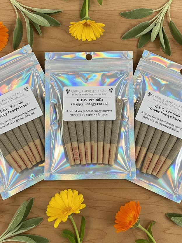 H.E.F. – Happy. Energy. Focus. Pre-rolled pack for wholesale by Angels Apoth-a-fairy