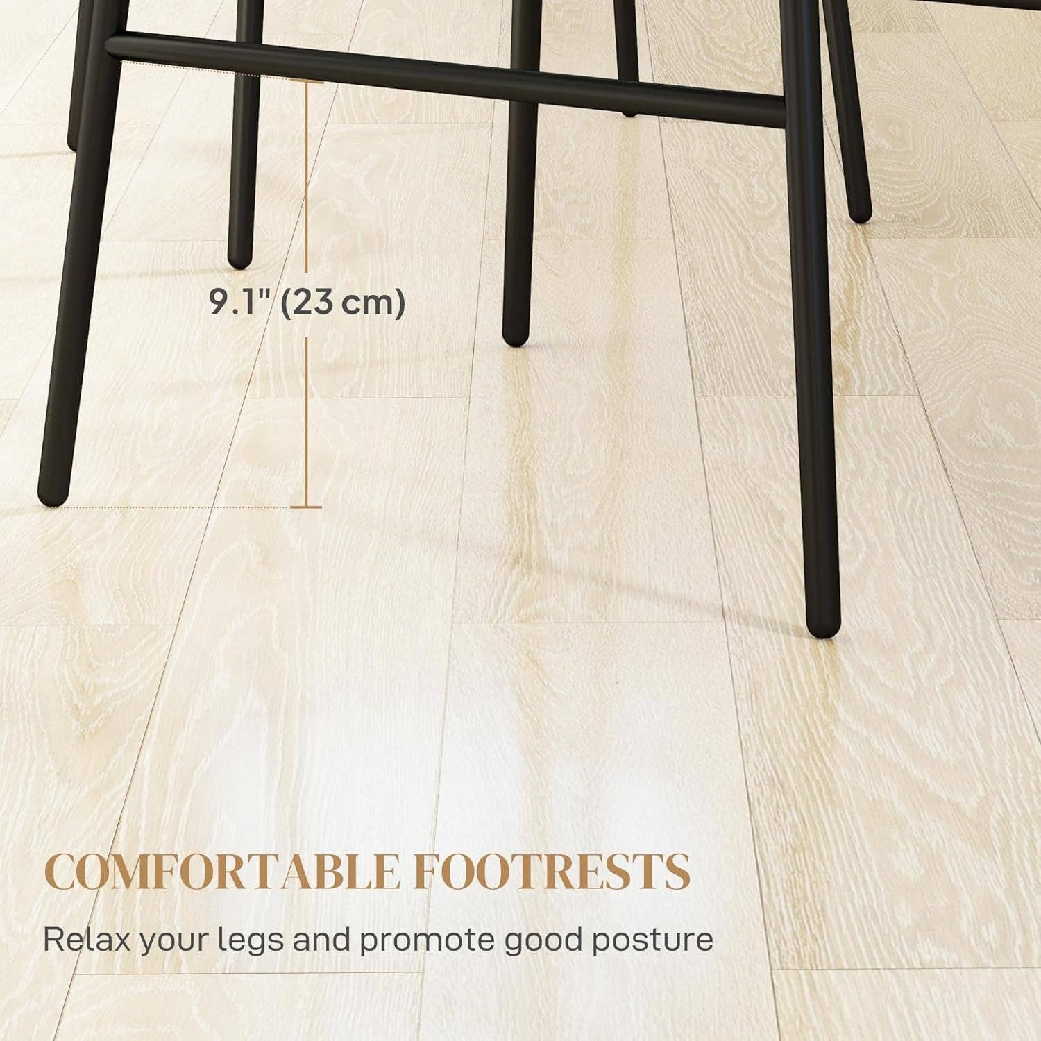 Rattan Counter Height Bar Stools Set Of 2 26 Inch Brown for wholesale on Faire4