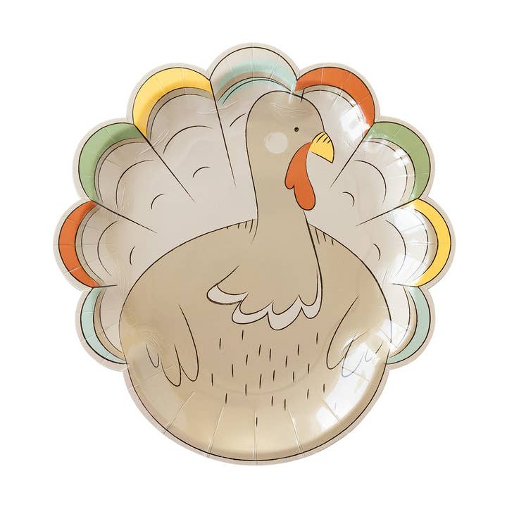 THP1040 - Occasions By Shakira - Assiette en carton en forme de dinde Harvest pour la vente par My Mind’s Eye