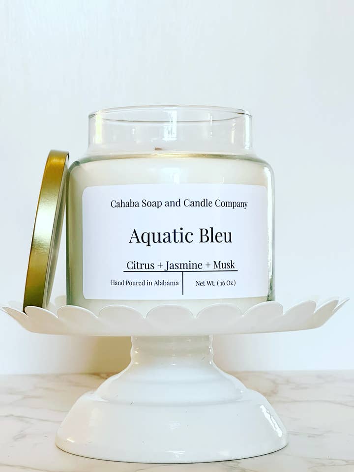 Aquatic Bleu for wholesale by Cahaba Soap and Candle Company