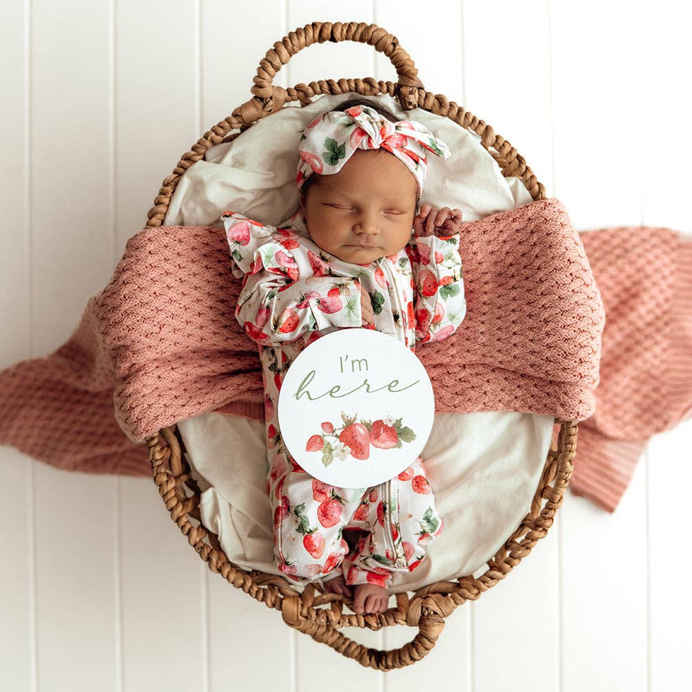 Snuggle Hunny - Venta al por mayor Peto - Bebés - Pelele Convertible Orgánico de Fresas4