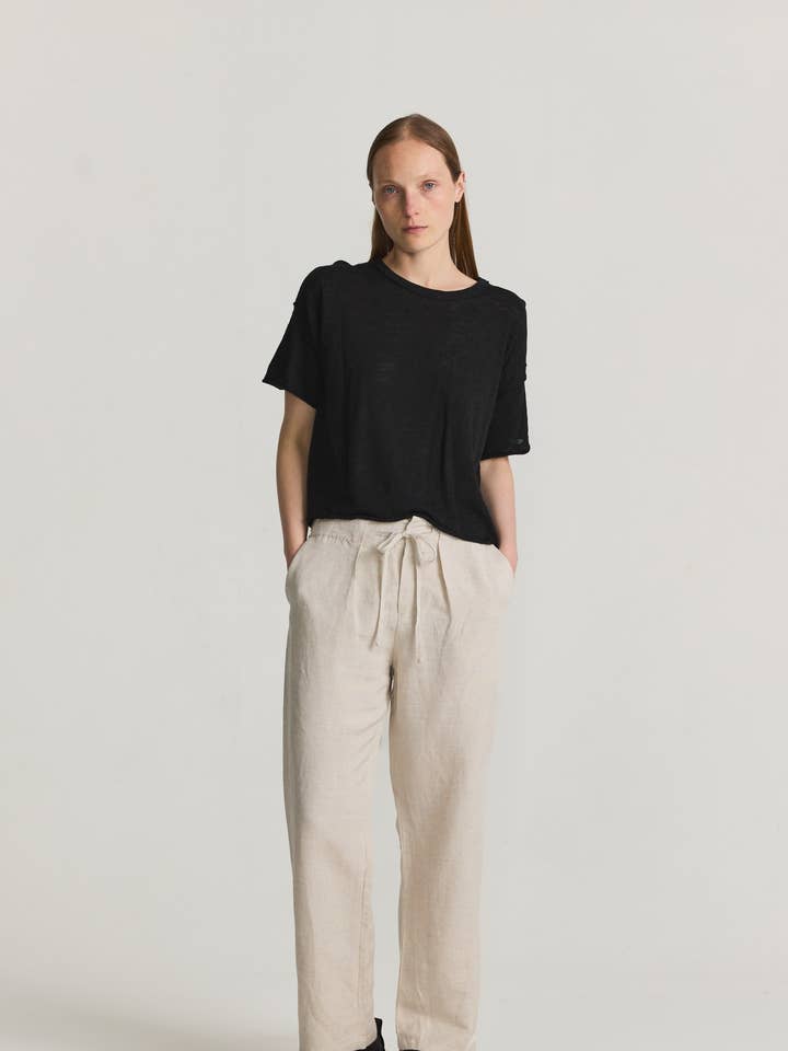 The Izzie Top | Boxy Round Neck Tee for wholesale by MOD REF